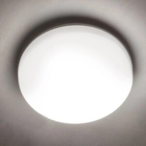 Plafoniera Arelux XPlanner, rotunda, senzor miscare, LED CCT, 24W, 2161 lumeni, 3000-4000-6000K, IP54, 33 cm, PLN02CCT SZ