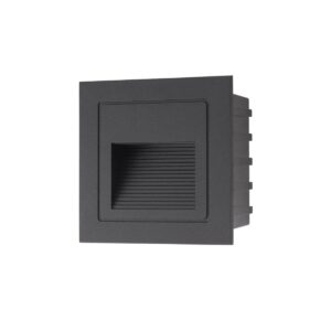 Spot Incastrat pentru exterior Xghost ,negru mat, 2W, lumina neutra , 4000K, IP65, 100-240V AC, 180lm, Arelux, GS02NWIP65 BK