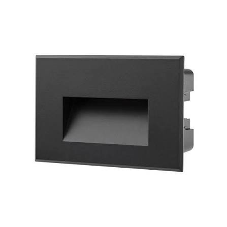 Spot Incastrat pentru exterior Xghost ,negru mat, 3W, lumina caldă, 3000K, IP65, 100-240V AC, 210lm, Arelux, GS03WWIP65 BK