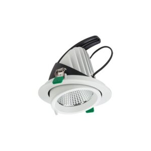 Spot încastrat orientabil XDOWN 1x33W 4000K CRI.90 UGR<16 38°, Alb mat, Arelux, DN05NW SWH