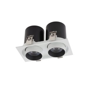 Spot LED incastrat retractibil XSLIDE 2x12W 3000K CRI.90 IP20 38° SWH Arelux SI02WW SWH