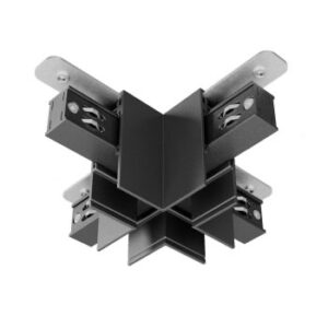 Element de structură cu montaj aparent pentru conexiunea mecanică și electrică a patru profile liniare la 90grd Xnet în același plan de montaj, Arelux, XNS01X