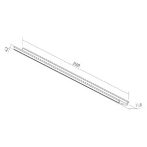 Dispersor din policarbonat satinat pentru sinele Xnet, Arelux, XNS01CV