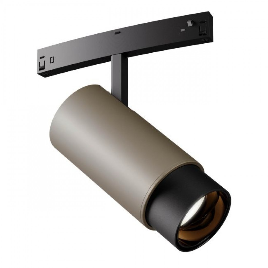Mini proiector orientabil, cu unghi de lumină reglabil (18-45 grd) pentru profilele curbate Xnet Arelux LED 14,2W 3000K 1700 lm, Maro , XNRS42WWR SP SCF