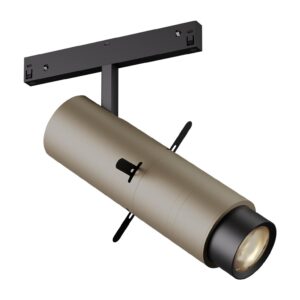 Mini proiector orientabil, cu unghi de lumină reglabil (15-23 grd) pentru profilele liniare Xnet Arelux LED 12,5W 3000K 1335 lm, Maro, XNRS51WWD SP SCF