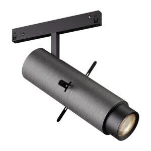 Mini proiector orientabil, cu unghi de lumină reglabil (15-23 grd) pentru profilele liniare Xnet Arelux LED 12,5W 3000K 1335 lm, Gri, XNRS51WWD SP FNI