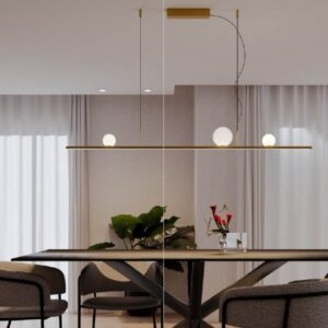 Suspensie Redo Dune LED 48W 2700K, Alama mată aurie,  01-4299
