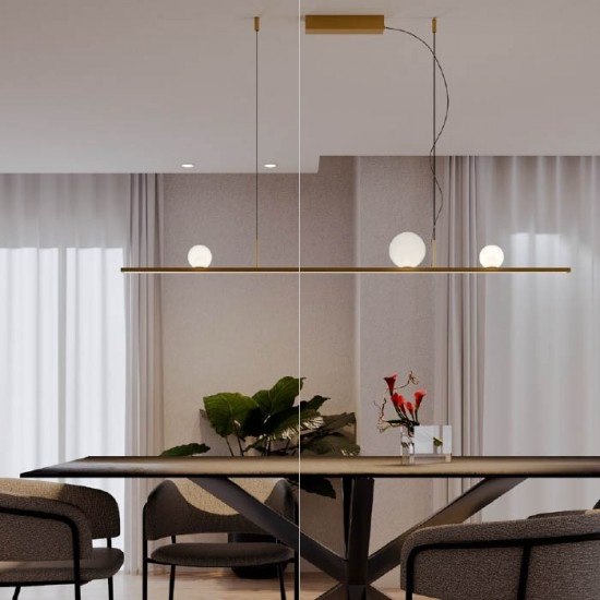 Suspensie Redo Dune LED 48W 2700K, Alama mată aurie, 01-4299