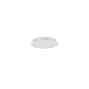 Suport rotund din metal pentru lustre cu 3 brate, alb mat, D.255, Redo, Accessory, CSL3RD255WH