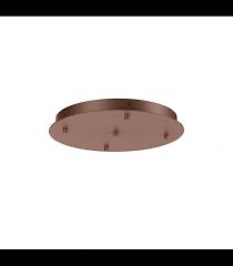 Suport rotund pentru lustre cu 5 brate din metal, maro , D.355, Redo, Accessory, CSL5RD355CF