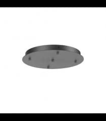 Suport rotund pentru lustre cu 5 brate din metal, negru mat , D.355, Redo, Accessory, CSL5RD355BK