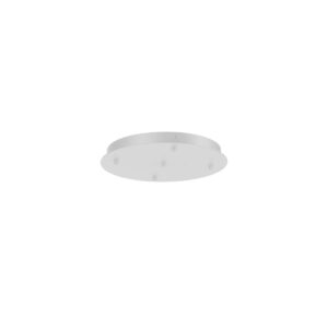 Suport rotund pentru lustre cu 5 brate din metal, alb mat , D.355, Redo, Accessory, CSL5RD355WH