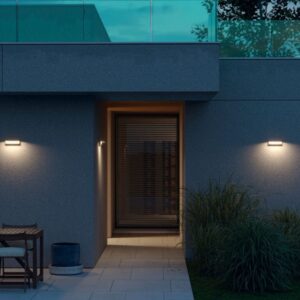 Aplica exterior Kant, alb mat, LED, 15W, 1081 lumeni, 2700K/3000K, IP65, 91025