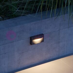 Spot pentru treapta/scari Redo POLIFEMO AP LED SMD 8W IP65 SWH 2700K, Antracit, 90832