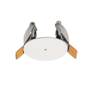 Bază rotundă cu montaj încastrat, din metal vopsit alb mat, Redo, Accessory, CR2 MWH