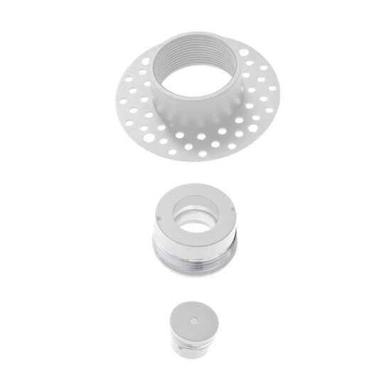 Accesoriu din metal vopsit alb mat pentru montajul trimless a suspensiilor, Redo, Eiko, CT1 MWH