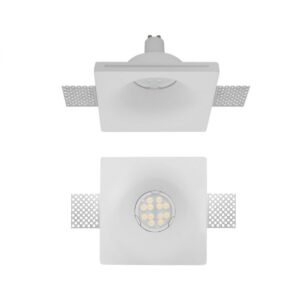Spot incastrat XGess, gips, 1XGU10, GSS04