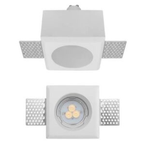 Spot încastrat din gips Xgess mini, Arelux, GU10 1x50W, Alb, GSS11RD