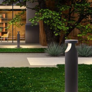 Stâlpișor pentru exterior Redo Xwalk LED 24W, 3000K, 2338 lm, Antracit, H. 800, 90503
