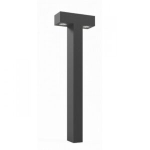 Stalp exterior XTorre, gri inchis, LED, 20W, 2494 lumeni, 3000K, IP65, H.1m, TOR04WW DG